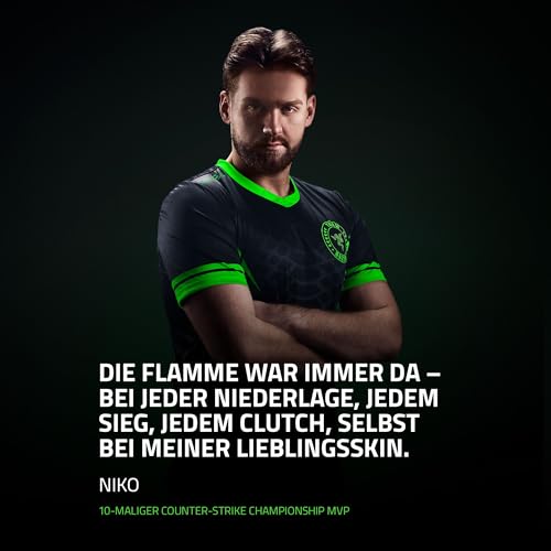 Razer BlackShark V3 Pro NiKo Edition - Kabelloses E-Sport-Headset mit ANC-Geräuschunterdrückung - 50mm Audio Treiber - Abnehmbares Mikrofon - 2,4 GHz & Bluetooth - FPS-Profile - PC/Mac | NiKo Bild 2