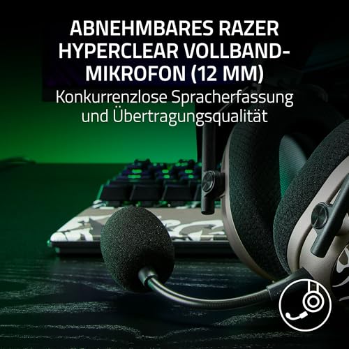 Razer BlackShark V3 Pro NiKo Edition - Kabelloses E-Sport-Headset mit ANC-Geräuschunterdrückung - 50mm Audio Treiber - Abnehmbares Mikrofon - 2,4 GHz & Bluetooth - FPS-Profile - PC/Mac | NiKo Bild 4