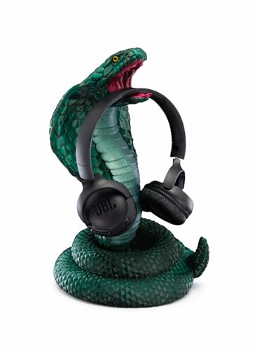 Kopfhörer Ständer Schlange – Dekorativer Headset-Halter im Reptilien-Design | Gaming Deko für Schreibtisch & Setup | Geschenk für Gamer Bild 1