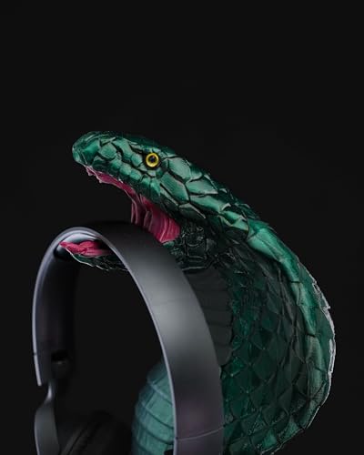Kopfhörer Ständer Schlange – Dekorativer Headset-Halter im Reptilien-Design | Gaming Deko für Schreibtisch & Setup | Geschenk für Gamer Bild 7