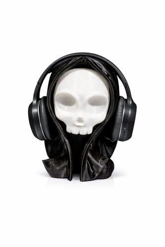 Kopfhörer Ständer Totenkopf – Dekorativer Headset-Halter für Gaming & Büro | Skull Headphone Holder | Deko für Gamer & Rock-Fans Bild 1