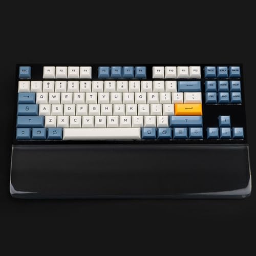 Angoily Resin Handgelenkauflage für Tastatur und Maus Schwarz Perlmuttfarben Ergonomische Handgelenkstütze zum Tippen und Gaming Polierte Handballenauflage für Schreibtisch und Büro Bild 7