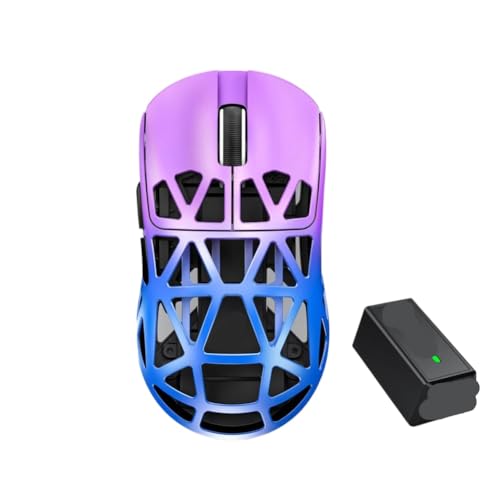 Kabellose Maus Magnesium PAW3950, leichte Gaming-Tri-Mode-8K-Gaming-Büromaus, kompatibel mit R2(Purple) Bild 2