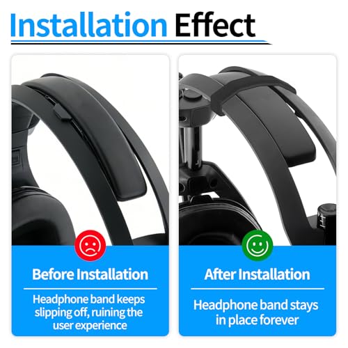 A50 Headband Clip für Astro Headset Kopfbügel - 2X Headband-Fix Geeignet für Logitech Astro A50 X, A 50 Gen 5/Gen 4, Mod Kit, Stabiler Kopfbügel-Clip zur Fixierung Kopfhörerheadbands, Einfache Montage Bild 5