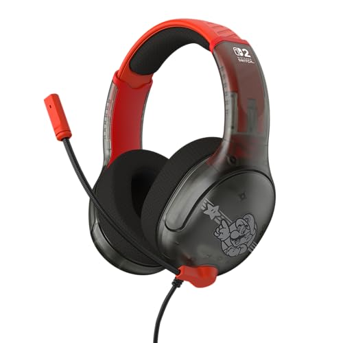 Turtle Beach Airlite Fit Kabelgebundenes Gaming-Headset – Offiziell für Nintendo Switch 1 und 2 lizenziert, robust, leicht, Mario Star Bild 1