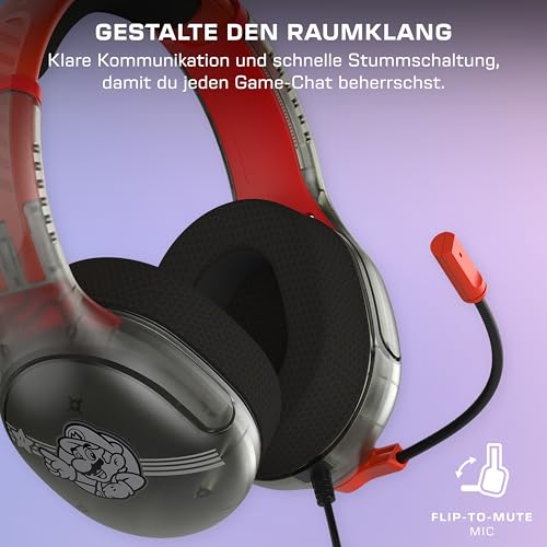 Turtle Beach Airlite Fit Kabelgebundenes Gaming-Headset – Offiziell für Nintendo Switch 1 und 2 lizenziert, robust, leicht, Mario Star Bild 4