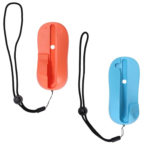 Gaming Controller Maus Adapter für Switch 2 Joy-Con 2 Handgriffe, Mini Portable Mouse Grip Gaming Controller Aufsatz für Drag x Drive Spiel Geschenke Zubehör (Blau, Orange) Bild 3