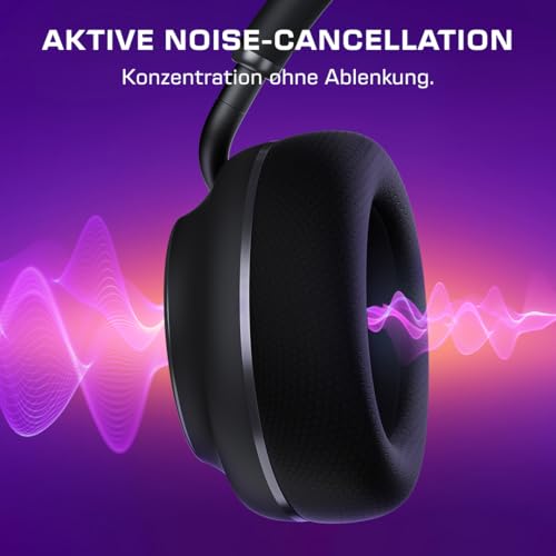 Turtle Beach Stealth Pro II Wireless Premium-Multiplattform-Gaming-Headset für Xbox Series X oder S, PS5, PS4, PC, Hi-Res 24-bit Audio, Geräuschunterdrückung, Schwarz Bild 4