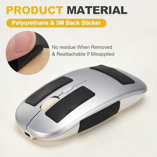 sourcing map Mausgriff (1 mm dünn) – schweißabsorbierende, vorgeschnittene ultradünne universelle kabellose Gaming-Maus, rutschfest, passend für Gaming-Mäuse, Tastaturen, Konsolen, PS-Controller Bild 3