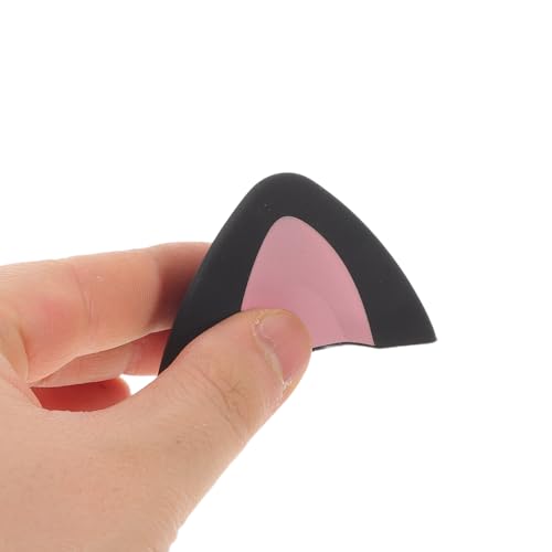 Cabilock 2 Paar Selbstklebende Silikon Katzenohren Aufsätze für On Ear Gaming Headsets Schwarz Rosa und Rosa Weiß Kopfhörer Zubehör für Mädchen und Gamer Bild 4