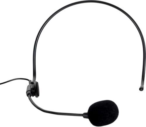 Pronomic SDH-100 Silent Guide Headset Mikrofon - Kondensator Mikrofon mit 3,5 mm Klinke - klarer Sprachklang - leichter Tragekomfort - für Bodypack Sender Tourguide Präsentation Event - Schwarz Bild 1