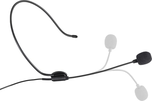Pronomic SDH-100 Silent Guide Headset Mikrofon - Kondensator Mikrofon mit 3,5 mm Klinke - klarer Sprachklang - leichter Tragekomfort - für Bodypack Sender Tourguide Präsentation Event - Schwarz Bild 4