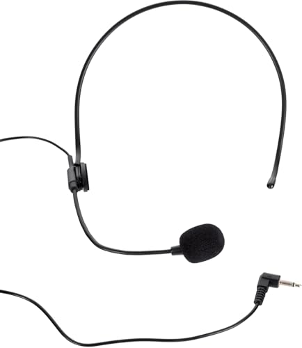 Pronomic SDH-100 Silent Guide Headset Mikrofon - Kondensator Mikrofon mit 3,5 mm Klinke - klarer Sprachklang - leichter Tragekomfort - für Bodypack Sender Tourguide Präsentation Event - Schwarz Bild 5