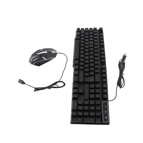Irfora T-Wolf TF800 Gaming Combo 104 Tasten Regenbogen-Hintergrundbeleuchtung Tastatur 4-Farben-Maus 3,5 Mm Headset Anti-Rutsch-Mauspad Gaming-Set für PC//Switch Bild 6