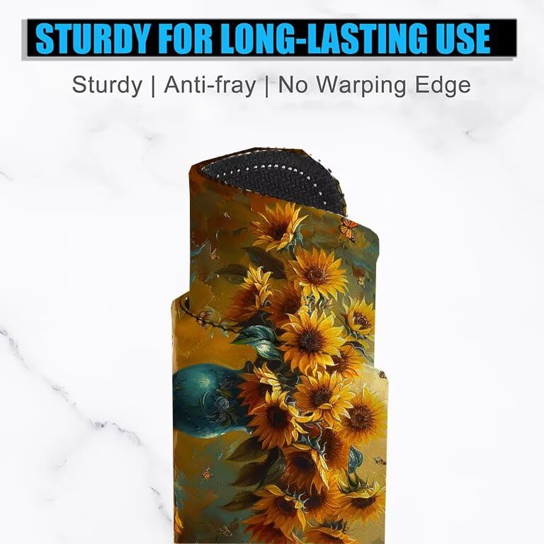 Schreibtischunterlage Sonnenblume Mauspad XXL 150x80cm Mousepad Anlage Gaming Mauspad mit Nicht rutschender Unterlage, Vernähte Kanten WassXerdicht Anti-Rutsch Maus Pad für PC, MacBook, Laptop F0-776 Bild 3