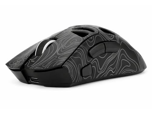 Triadyn Iapetus Wireless Gaming Maus – PixArt PAW3311DB Sensor, 12800 DPI, RGB LED, 7 Tasten, HUANO Switches, 2.4GHz/Bluetooth, Schwarz Bild 2