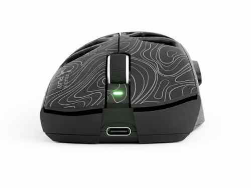 Triadyn Iapetus Wireless Gaming Maus – PixArt PAW3311DB Sensor, 12800 DPI, RGB LED, 7 Tasten, HUANO Switches, 2.4GHz/Bluetooth, Schwarz Bild 6