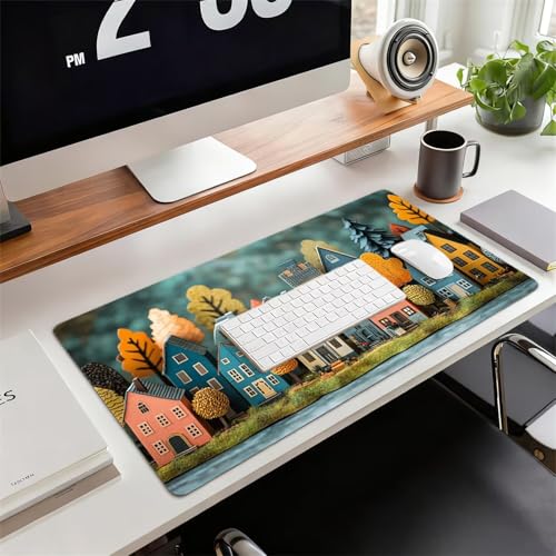 Gaming Mauspad XXL 1600x800x3mm Karikatur Mousepad, Große Speed Rutschfeste Schreibtischunterlage Haus Verbessert Präzision und Geschwindigkeit mit Stoßdämpfung für Tastatur und Maus Homeoffice xg-797 Bild 2