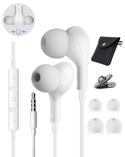 Kopfhörer mit Kabel 3,5mm Klinkenstecker In Ear Kopfhörer Kabel mit Mikrofon für Samsung High Definition Headset Kabelkopfhörer 3,5mm Klinke für Handy,iPhone,iPod,Laptop,PC,Auto AUX,TV,MP3,MP4,Gaming Bild 1
