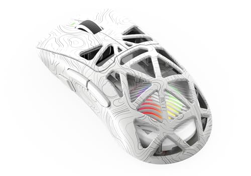 Play IAPETUS - Wireless Gaming Maus 12800 DPI, Sensor PixArt PAW3311DB, LED RGB, HUANO Switches, Bluetooth & 2.4GHz - Weiß Bild 4