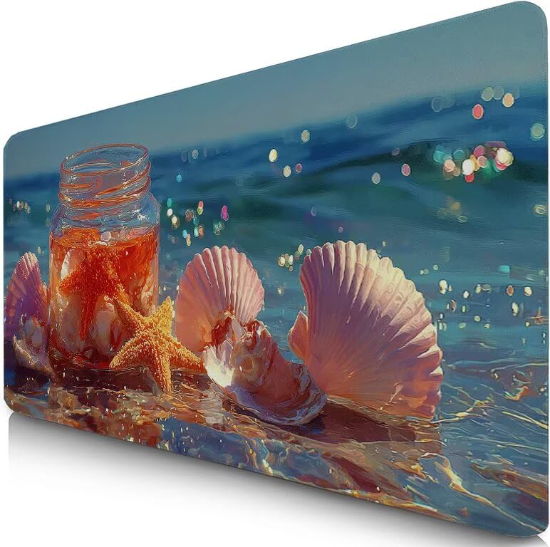Schreibtischunterlage Hülse Mauspad XXL 150x80cm Mousepad Rosa Gaming Mauspad mit Nicht rutschender Unterlage, Vernähte Kanten WassXerdicht Anti-Rutsch Maus Pad für Laptop, Office Geschenke F0-797 Bild 1