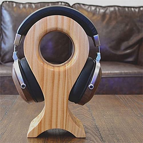 Kopfhörerständer, Fischförmiger, kopfmontierter Desktop-Headset-Ständer aus Massivholz(C) Bild 3