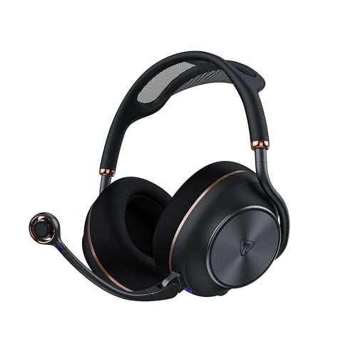 Turtle Beach Stealth Pro II Wireless Premium Gaming-Headset für PC, PS5, PS4 – zertifiziertes Hi-Res 24-bit Audio, Dolby Atmos Spatial Audio, Geräuschunterdrückung, Schwarz Bild 1