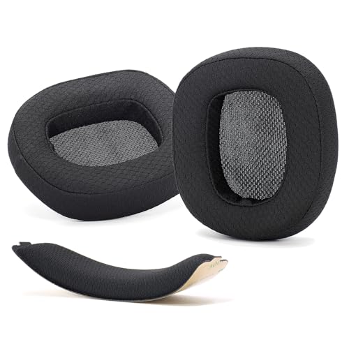 defean Ersatz Ohrmassen kompatibel mit Logitech G935 G933 G635 G633 Gaming Headset (Ohrmassen + Kopfband) Bild 1