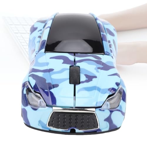 Sxhlseller 2,4 G Kabellose Maus, 1600 DPI, Ergonomische Leise Maus mit USB-Empfänger, Wiederaufladbarer für PC, Laptop, Desktop, Büro, Gaming, Lernen (Blue) Bild 7