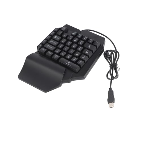 Sxhlseller Einhand-Gaming-Tastatur und -Maus-Kombination, Mechanische Tastatur mit 35 RGB-Hintergrundbeleuchtung und 5.0-Konverter für PC Mobile Gaming Bild 2
