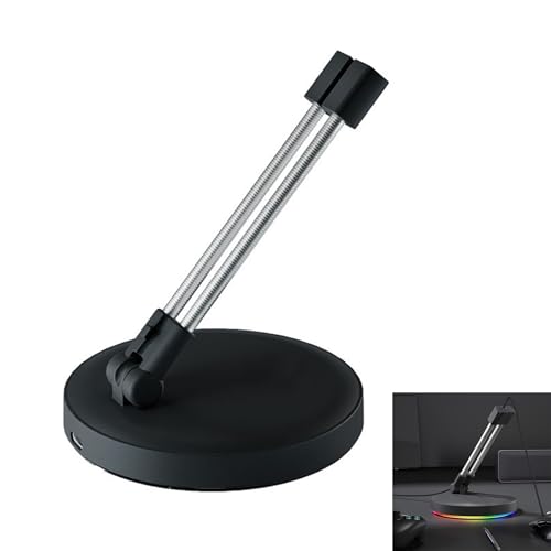 Drehbarer Maus Bungee um 180 Grad mit Kabelführungshalterung und energieeffizienter Farbbeleuchtung für PC Gaming Maus Kabelhalterung Bild 2