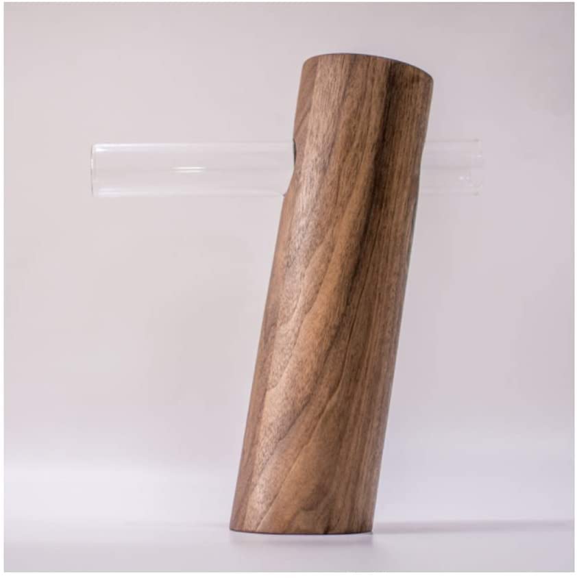 Kopfhörerständer, Massivholz Kreative Kopfhörer Rack Gaming Headset Lagerung Regal Stand(B Walnut+Glass) Bild 1