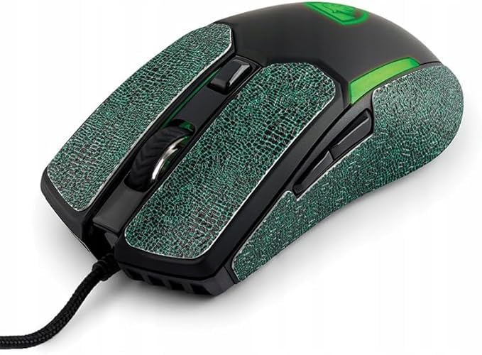 Premium Soft-Grip Tapes für Venom II Gaming Maus – Anti-Rutsch Aufkleber, Schweißabsorbierend, Ultra-dünn, Verbessertes Handgefühl – Iguana Green Edition Bild 3