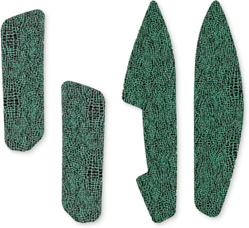 Premium Soft-Grip Tapes für Venom II Gaming Maus – Anti-Rutsch Aufkleber, Schweißabsorbierend, Ultra-dünn, Verbessertes Handgefühl – Iguana Green Edition Bild 4