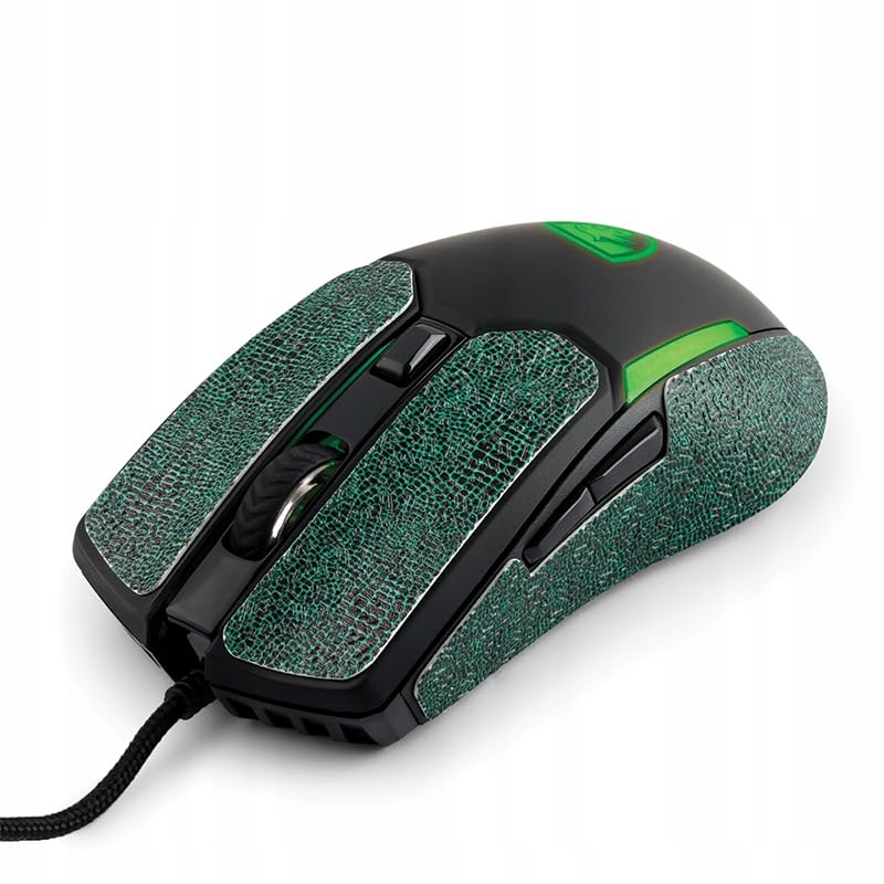 Premium Soft-Grip Tapes für Venom II Gaming Maus – Anti-Rutsch Aufkleber, Schweißabsorbierend, Ultra-dünn, Verbessertes Handgefühl – Iguana Green Edition Bild 5
