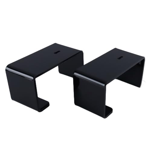 Riven Kopfhörerständer, Wandhalterung Kopfhörerhalter, 2 Pack Gaming Headset Stand, Acryl Rack hält 4 Kopfhörer, passt alle Kopfhörer, schwarz Bild 1