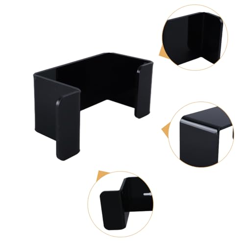 Riven Kopfhörerständer, Wandhalterung Kopfhörerhalter, 2 Pack Gaming Headset Stand, Acryl Rack hält 4 Kopfhörer, passt alle Kopfhörer, schwarz Bild 5