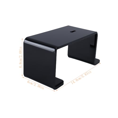 Riven Kopfhörerständer, Wandhalterung Kopfhörerhalter, 2 Pack Gaming Headset Stand, Acryl Rack hält 4 Kopfhörer, passt alle Kopfhörer, schwarz Bild 7