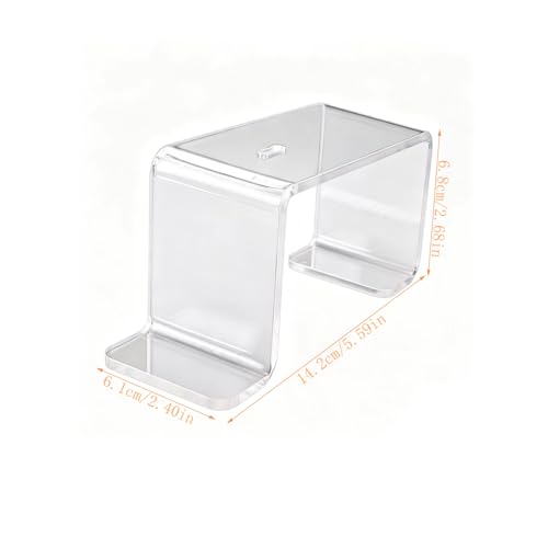 Riven Kopfhörerständer, Wandhalterung Kopfhörerhalter, 2 Pack Gaming Headset Stand, Acryl Rack Hält 4 Kopfhörer, Passt Alle Kopfhörer, Transparent Bild 7