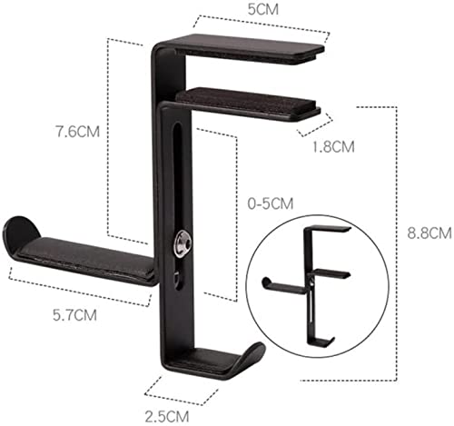 Kopfhörerständer, Universeller Kopfhörerständer for Schreibtisch, Büro, Gaming, Headset-Aufhänger, Display-Rack, platzsparend(Bianco) Bild 2