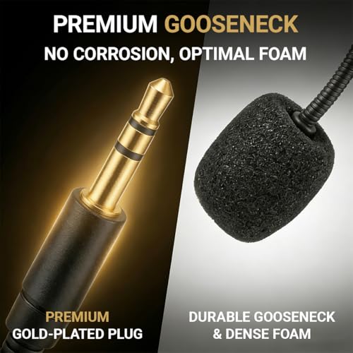 Ersatz Gaming Mikrofonarm Mit 3,5 mm Stereo Klinke Flexibles Headset Mikrofon Für Gaming Und Streaming Kompatibel mit Logitech G Pro X Bild 5