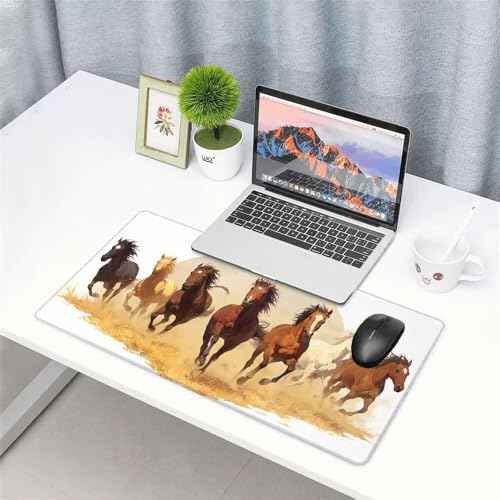 Tier Mauspad 900x500x3mm, Mousepad Gaming Mauspad Weiß Mousepad XXL, Mouse Pad mit Vernähten Kanten und rutschfeste Gummibasis, Schreibtisch Zubehör, Maus Pad für Gaming Tastatur und Maus, f-282 Bild 3