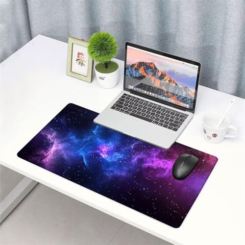 Fantasie Mauspad 900x500x3mm, Mousepad Gaming Mauspad Lila Mousepad XXL, Mouse Pad mit Vernähten Kanten und rutschfeste Gummibasis, Schreibtisch Zubehör, Maus Pad für Gaming Tastatur und Maus, f-318 Bild 3