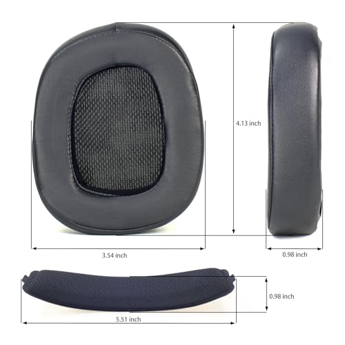 defean Ersatz Ohrmassen kompatibel mit Logitech G935 G933 G635 G633 Gaming Headset (Ohrmassen + Kopfband) Bild 3