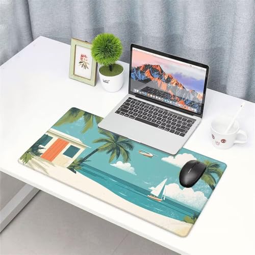 Baum Mauspad 900x500x3mm, Mousepad Gaming Mauspad Flugzeug Mousepad XXL, Mouse Pad mit Vernähten Kanten und rutschfeste Gummibasis, Schreibtisch Zubehör, Maus Pad für Gaming Tastatur und Maus, f-396 Bild 3