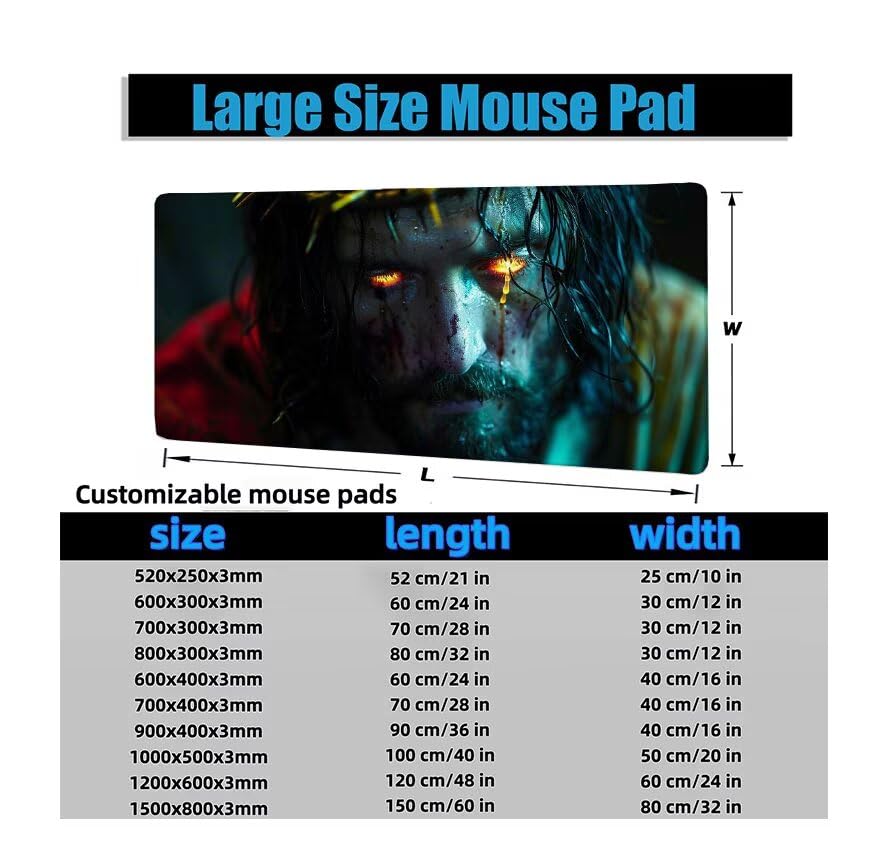 Schreibtischunterlage Schwarz Mauspad XXL 150x80cm Mousepad Mann Gaming Mauspad mit Nicht rutschender Unterlage, Vernähte Kanten WassXerdicht Anti-Rutsch Maus Pad für Laptop, Office Geschenke F0-926 Bild 6