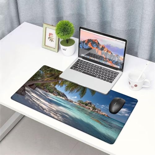 Himmel Mauspad 1000x500x3mm, Mousepad Gaming Mauspad Baum Mousepad XXL, Mouse Pad mit Vernähten Kanten und rutschfeste Gummibasis, Schreibtisch Zubehör, Maus Pad für Gaming Tastatur und Maus, f-418 Bild 3