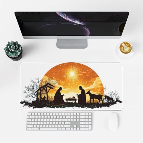Sonne Mauspad 900x500x3mm, Mousepad Gaming Mauspad Tier Mousepad XXL, Mouse Pad mit Vernähten Kanten und rutschfeste Gummibasis, Schreibtisch Zubehör, Maus Pad für Gaming Tastatur und Maus, f-410 Bild 2