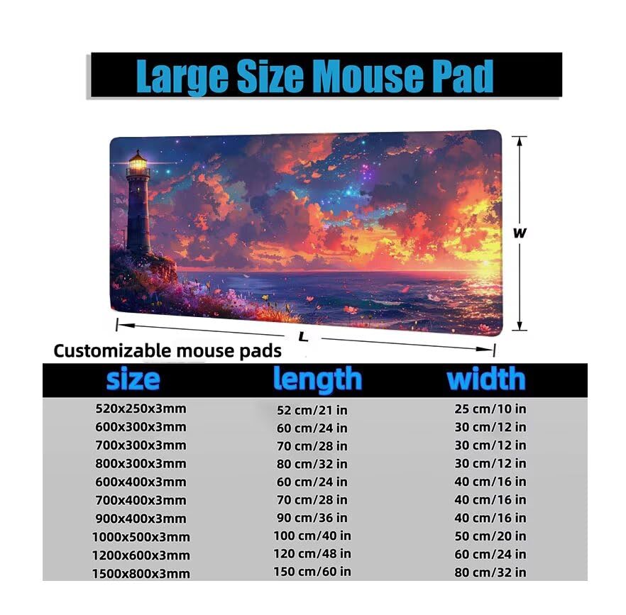 Schreibtischunterlage Rosa Mauspad XXL 150x80cm Mousepad Turm Gaming Mauspad mit Nicht rutschender Unterlage, Vernähte Kanten WassXerdicht Anti-Rutsch Maus Pad für PC, MacBook, Laptop, Office F0-941 Bild 6