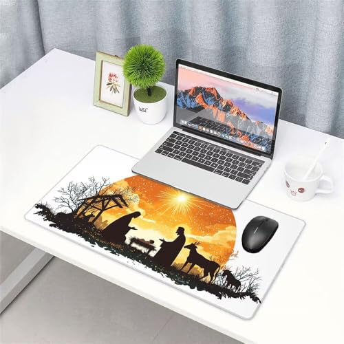 Sonne Mauspad 1000x500x3mm, Mousepad Gaming Mauspad Tier Mousepad XXL, Mouse Pad mit Vernähten Kanten und rutschfeste Gummibasis, Schreibtisch Zubehör, Maus Pad für Gaming Tastatur und Maus, f-410 Bild 3